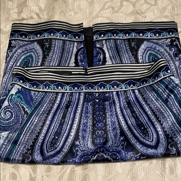 Macy's I-N-C Women's Black & Blue Pencil Skirt 4 - Picture 6 of 10